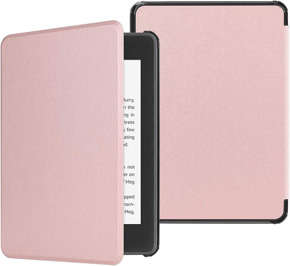 Slimshell Case for 6" Kindle Paperwhite (10Th Generation, 2018 Release) - Premium Lightweight PU Leather Cover with Auto Sleep/Wake for Amazon Kindle Paperwhite E-Reader, Rose Gold