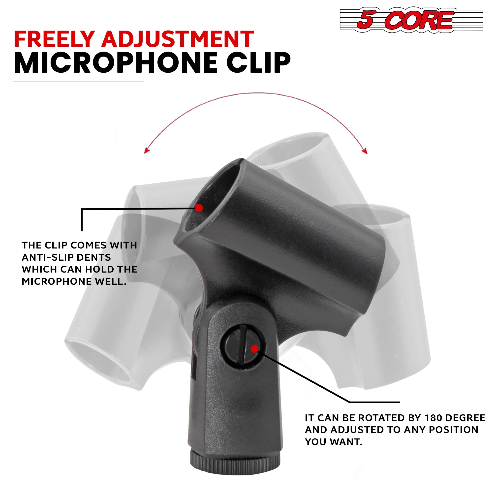 5 Core Instrument Microphone Professional Pencil Condenser XLR Mic W Cardioid Uni Directional Pickup