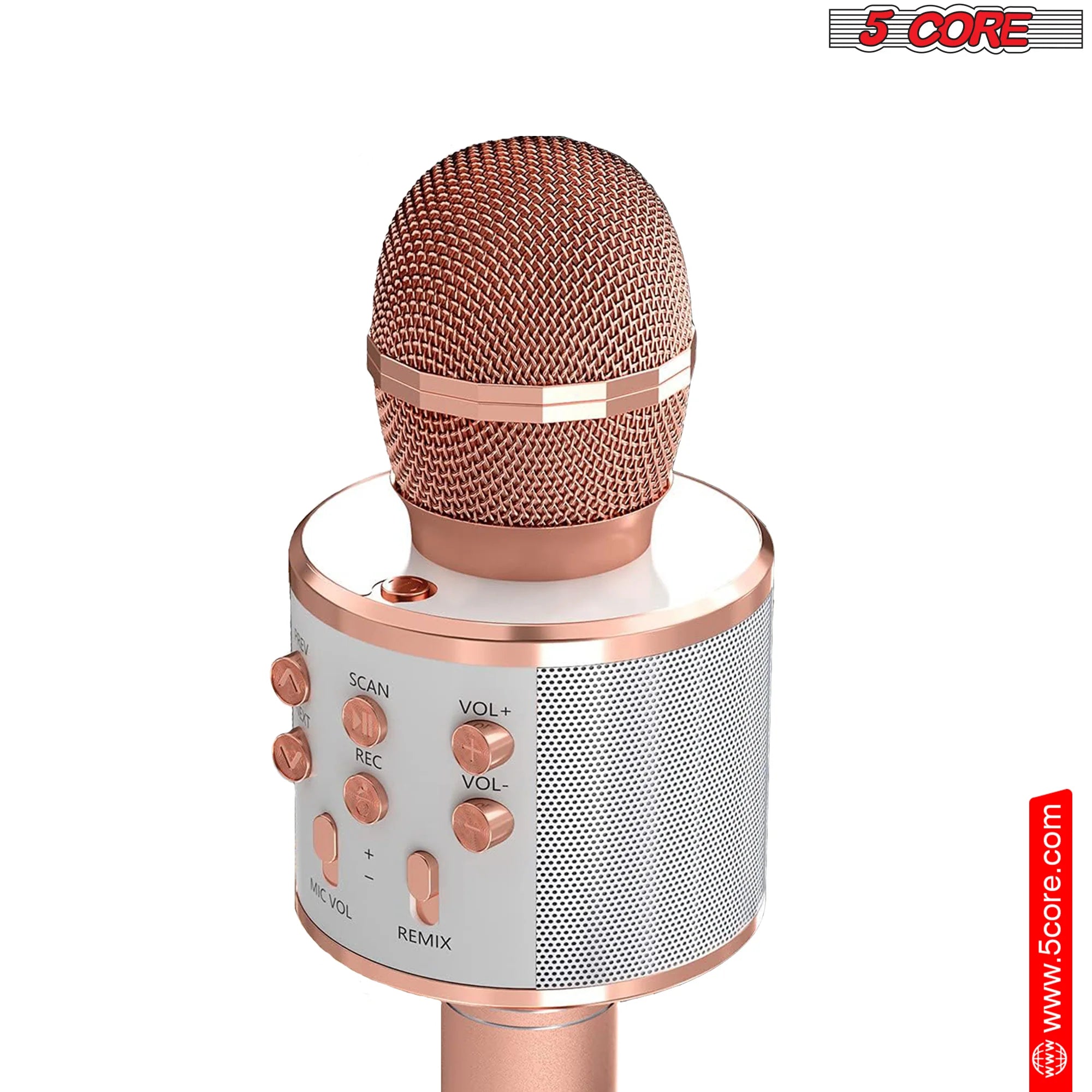 5 Core Karaoke Wireless Microphones Microfono Inalambrico Toy W Stereo Speaker SD Card & USB Playback