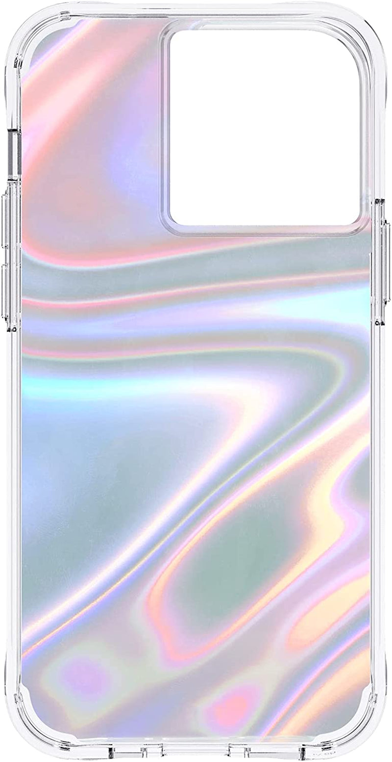 Iphone 13 Pro Case - Soap Bubble [10FT Drop Protection] [Wireless Charging Compatible] Luxury Cover with Iridescent Swirl Effect for Iphone 13 Pro 6.1", Anti-Scratch, Shockproof Materials