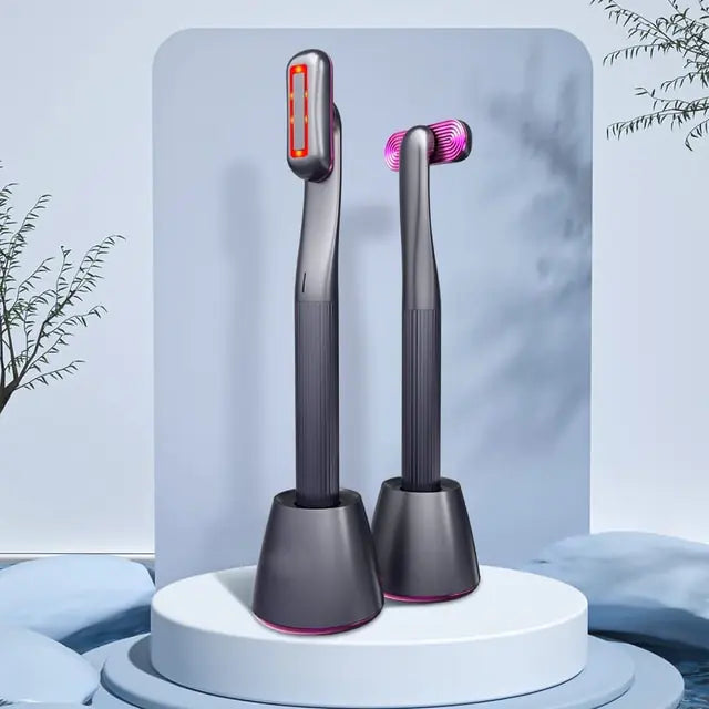 Red LED Face Massage Wand: Anti-Aging Skincare