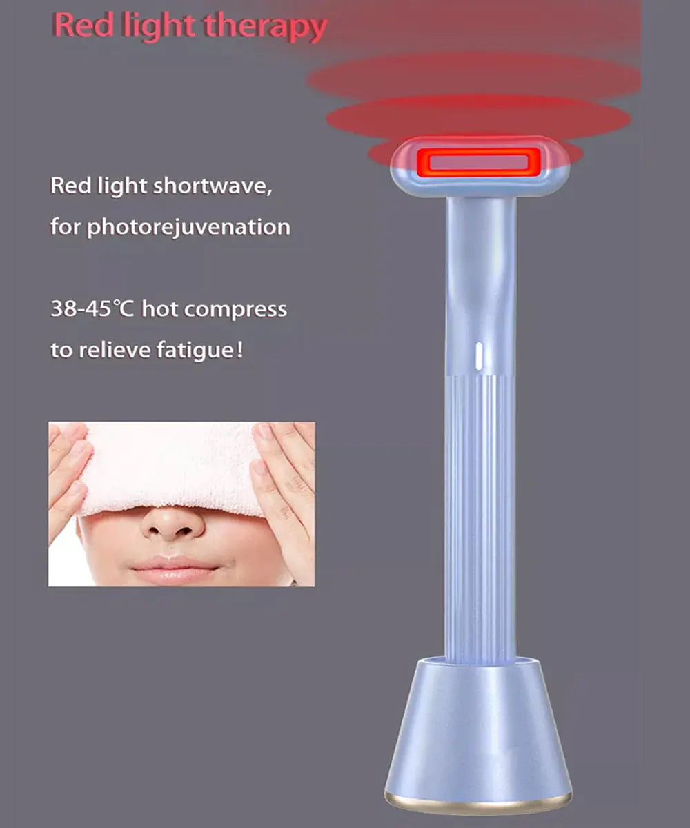 Red LED Face Massage Wand: Anti-Aging Skincare