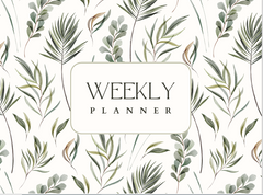 Green Plant Watercolor Minimal Feminine Weekly Planner