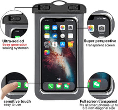 3 Pack Waterproof Floating Cell Phone Pouch Dry Bag Case Cover for Phone Samsung