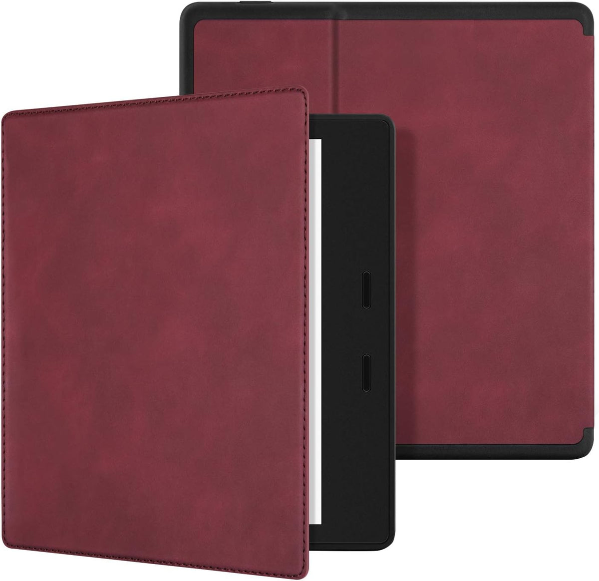 Skin Touch Feeling Case for All-New Kindle Oasis(10Th Gen, 2019 Release & 9Th Gen, 2017 Release),With Auto Wake/Sleep,New Waterproof 7''Kindle Oasis Cover,Soft Shell Series KO the Red Wine
