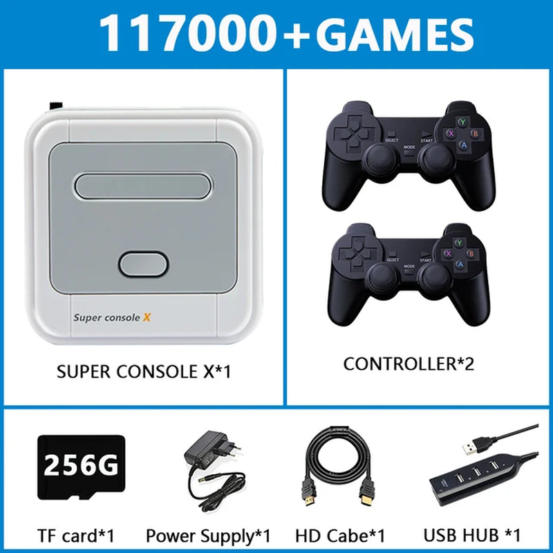 Video Game Console Super Console X Has 90000 Classic Retro Game Console Built in Which Is Suitable for NES / N64 / PS1 / PSP /