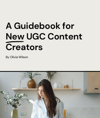 Cream Black Illustrated Guide Book For UGC Content Creators Wattpad Book Cover